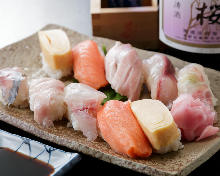Assorted nigiri sushi, 10 kinds