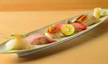 Assorted nigiri sushi, 5 kinds Assorted nigiri sushi, 5 kinds