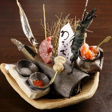 Assorted seafood grill, 5 kinds