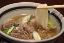 Wheat noodles with meat