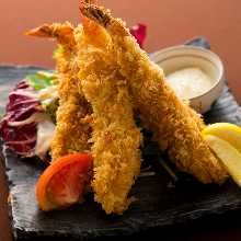 Deep-fried shrimp