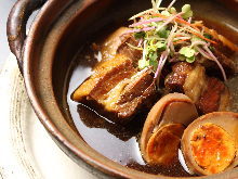 Simmered pork belly