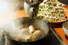 Eve Bi pork sukiyaki wrapped in green onion