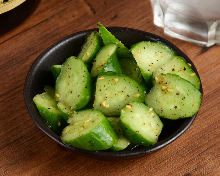 Smashed cucumber salad