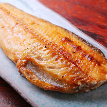 Salted and grilled Atka mackerel