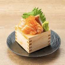 Salmon sashimi