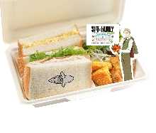  Sandwich box with Lloyd character sheet(Spy family collaboration food)