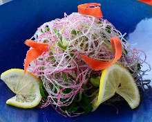 Tofu and root vegetable salad