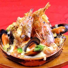 Seafood gratin