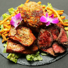 Assorted steaks, 3 kinds