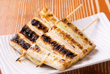 Japanese leek skewer