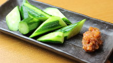 Cucumber with moromi miso