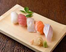 Nigiri sushi of the day