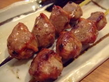 Grilled gizzard skewer