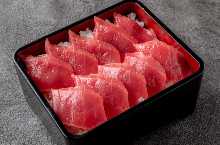 Bluefin tuna lean meat bento