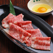 Seared beef sukiyaki