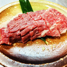 Salt-grilled wagyu beef kappa