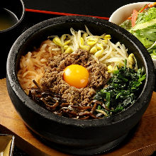 Stone grilled bibimbap