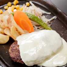 Cheese hamburger steak