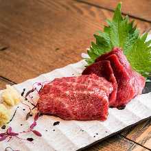 Edible raw beef