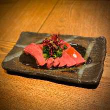 Edible raw liver