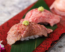 Seared meat sushi