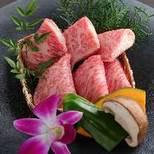 Omi beef special sirloin wrapped in green onion salt