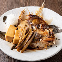 Simmered bony parts of seabream