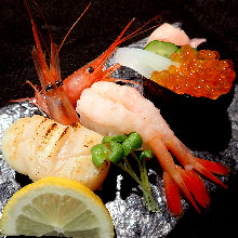 Assorted nigiri sushi, 3 kinds