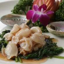 Stir-fried abalone