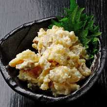 Potato salad with Iburi Gakko (smoked and pickled)