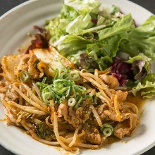 Stir-fried pork with kimchi