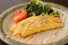 Mentaiko omelette