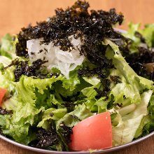 Korean-style salad with seaweed
