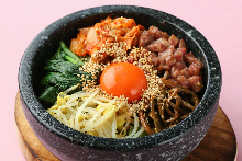 Stone grilled bibimbap