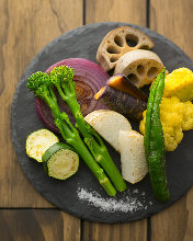 Assorted grilled vegetables of the day