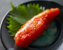 Marinated cod roe