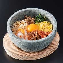 Stone grilled bibimbap