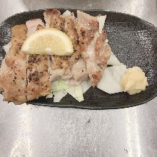 Salted and grilled chicken thigh Salted and grilled chicken thigh