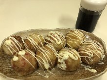 Takoyaki (octopus balls)