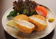 Deep-fried stuffed lotus root