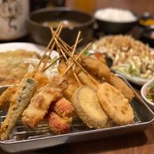 Assorted fried cutlet skewers, 10 kinds