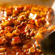 Spicy tofu and ground meat