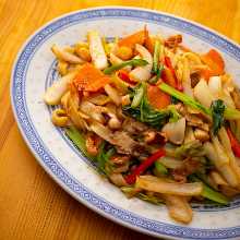 Kishimen Cantonese style stir-fry
