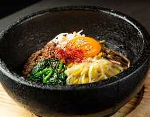 Stone grilled bibimbap