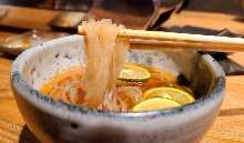 Special cold noodles with Citrus sudachi