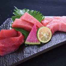 Assorted Pacific bluefin tuna, 3 kinds