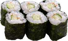 Cucumber sushi rolls