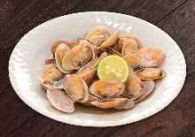 Manila clams steamed with sake