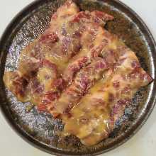 Harami (skirt steak) Saikyo-yaki